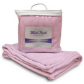 Pink Micro Fleece Crib Blanket